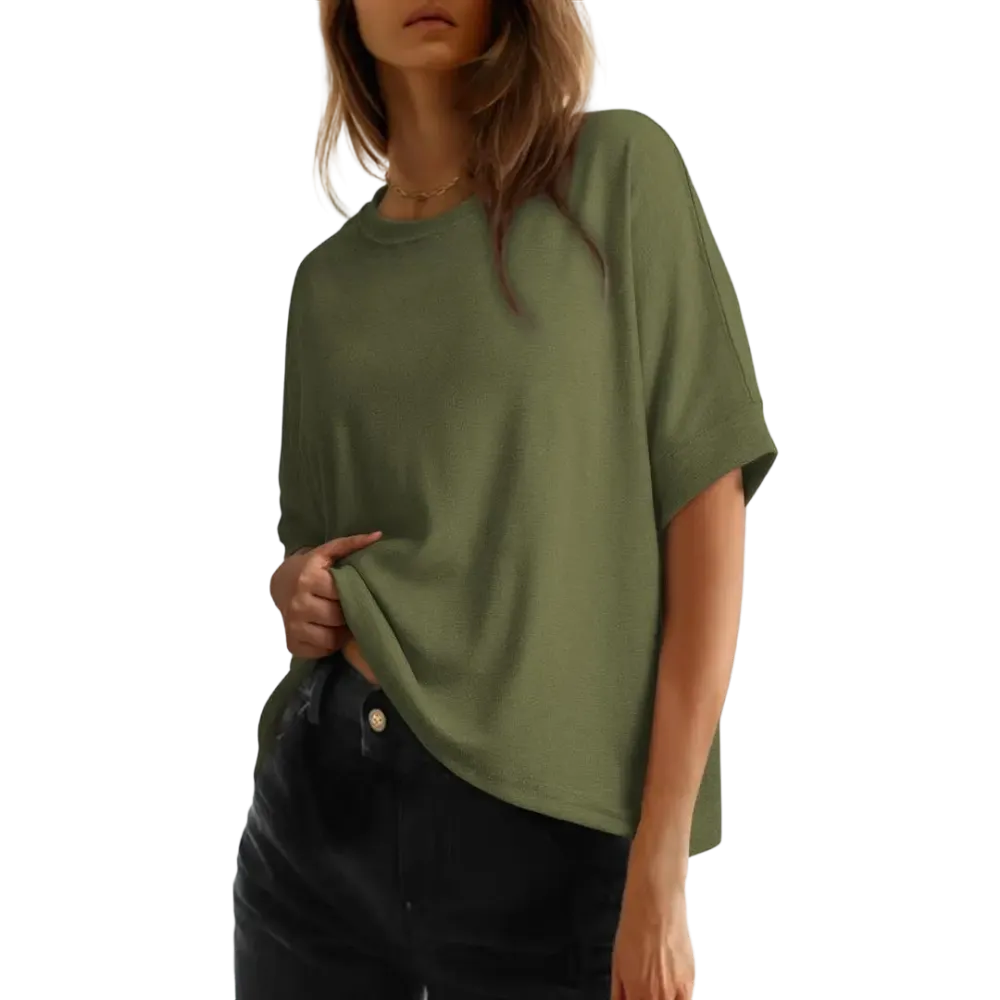 🔥Women'S Tops For Women 2026 Loose Oversized Basic Tee Comfortable Soft Fabric Flattering Fit