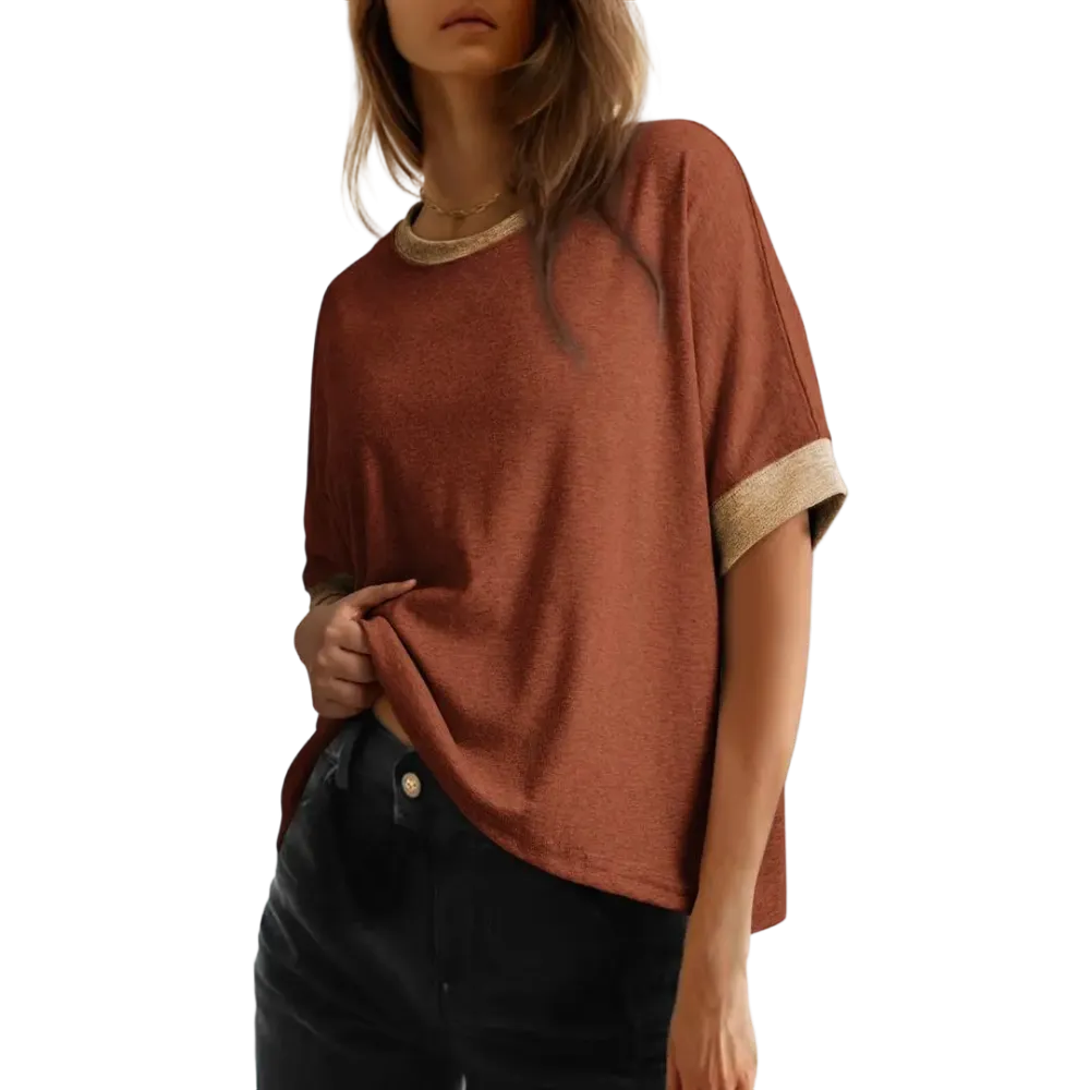 🔥Women'S Tops For Women 2026 Loose Oversized Basic Tee Comfortable Soft Fabric Flattering Fit