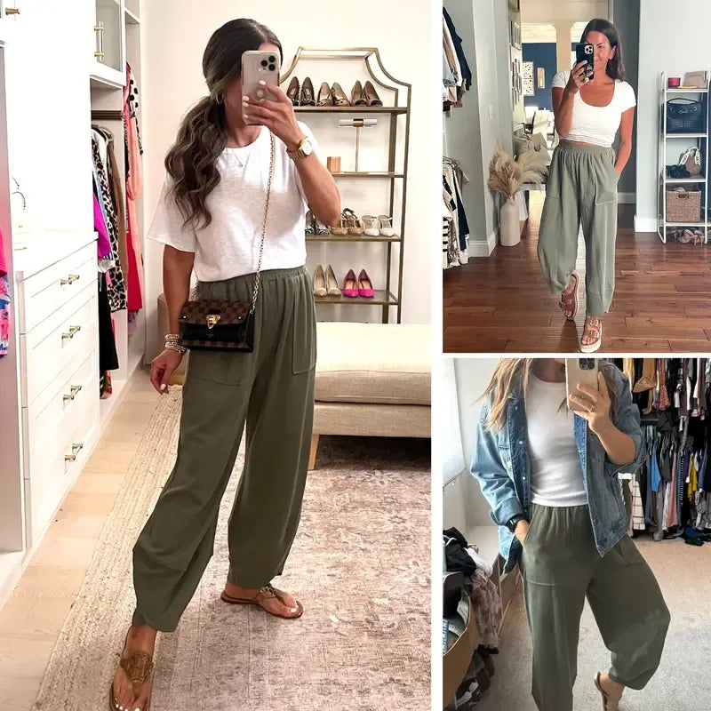 Women's Wide Leg Harem Pants