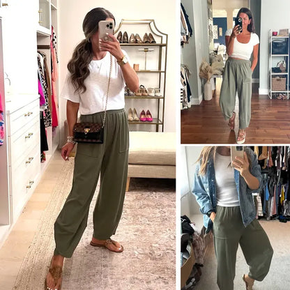 Women's Wide Leg Harem Pants