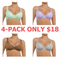 4-Pack (Green, Purple, Brown, Gray)
