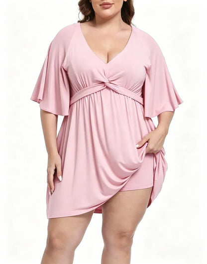 Women's Plus Size Romper Dress