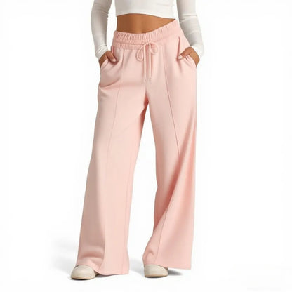 Women's Wide Leg Sweatpants Casual Loose Solid Color Pants