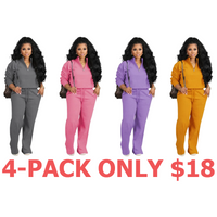 4-Pack (Grey,Pink,Purple,Yellow)