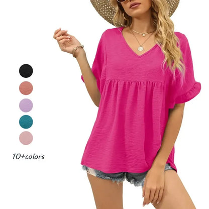 Babydoll Loose Fit Peplum Tops