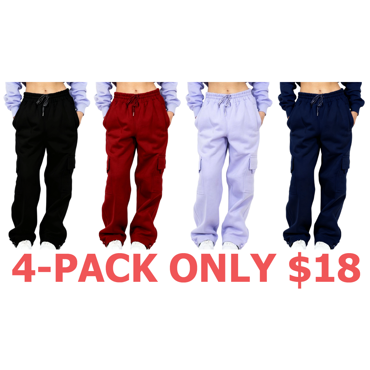 Women's Heavyweight Baggy Cargo Sweatpants