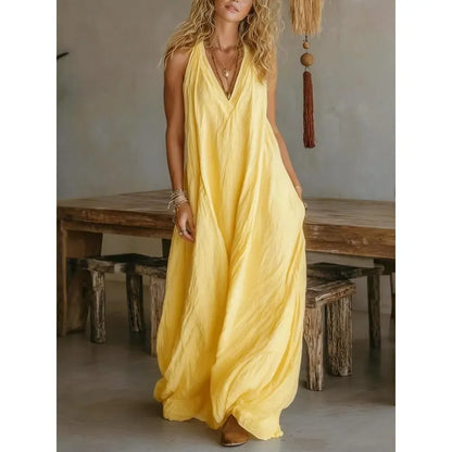 Casual Sleeveless Hollow Holiday Jumpsuit