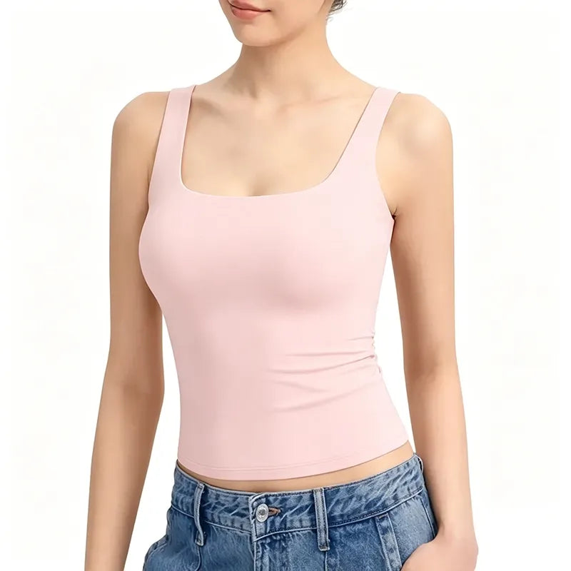 Women's Square-Neck Spaghetti Strap Tank Top