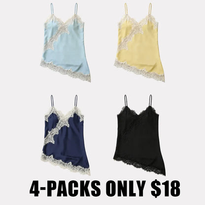 Lace Trim Satin Camisole