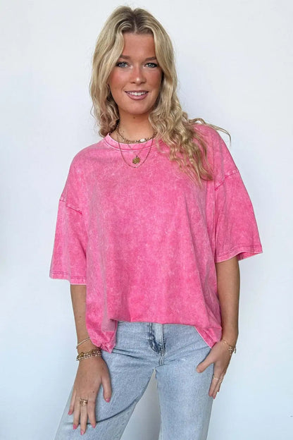 Weekend Awaits Mineral Wash Oversized Top - BACK IN STOCK