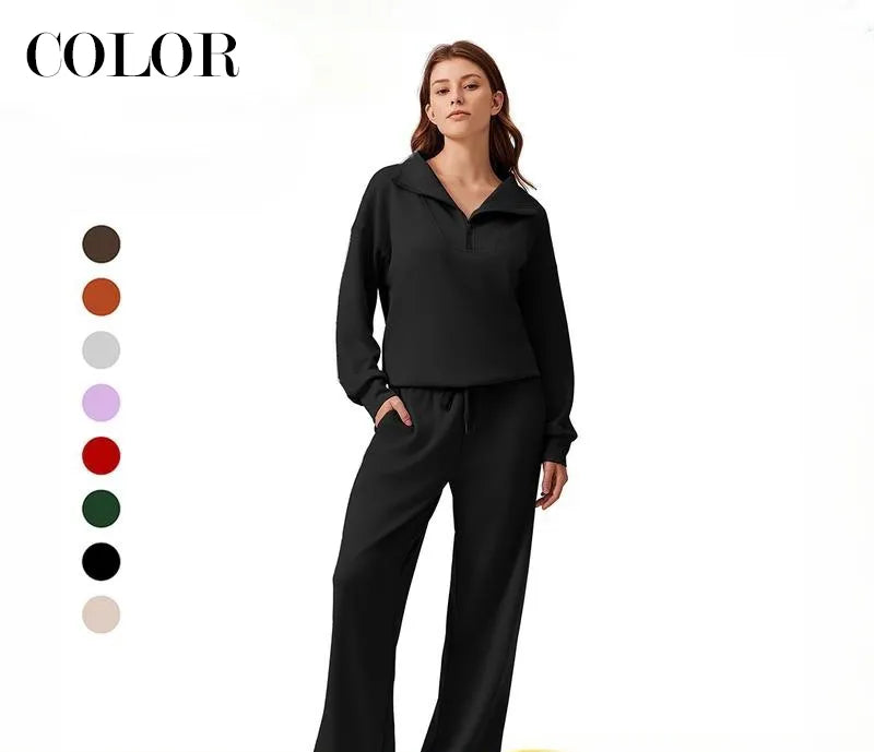 Women's Two-Piece Sports Set Long-Sleeved