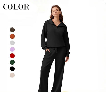 Women's Two-Piece Sports Set Long-Sleeved