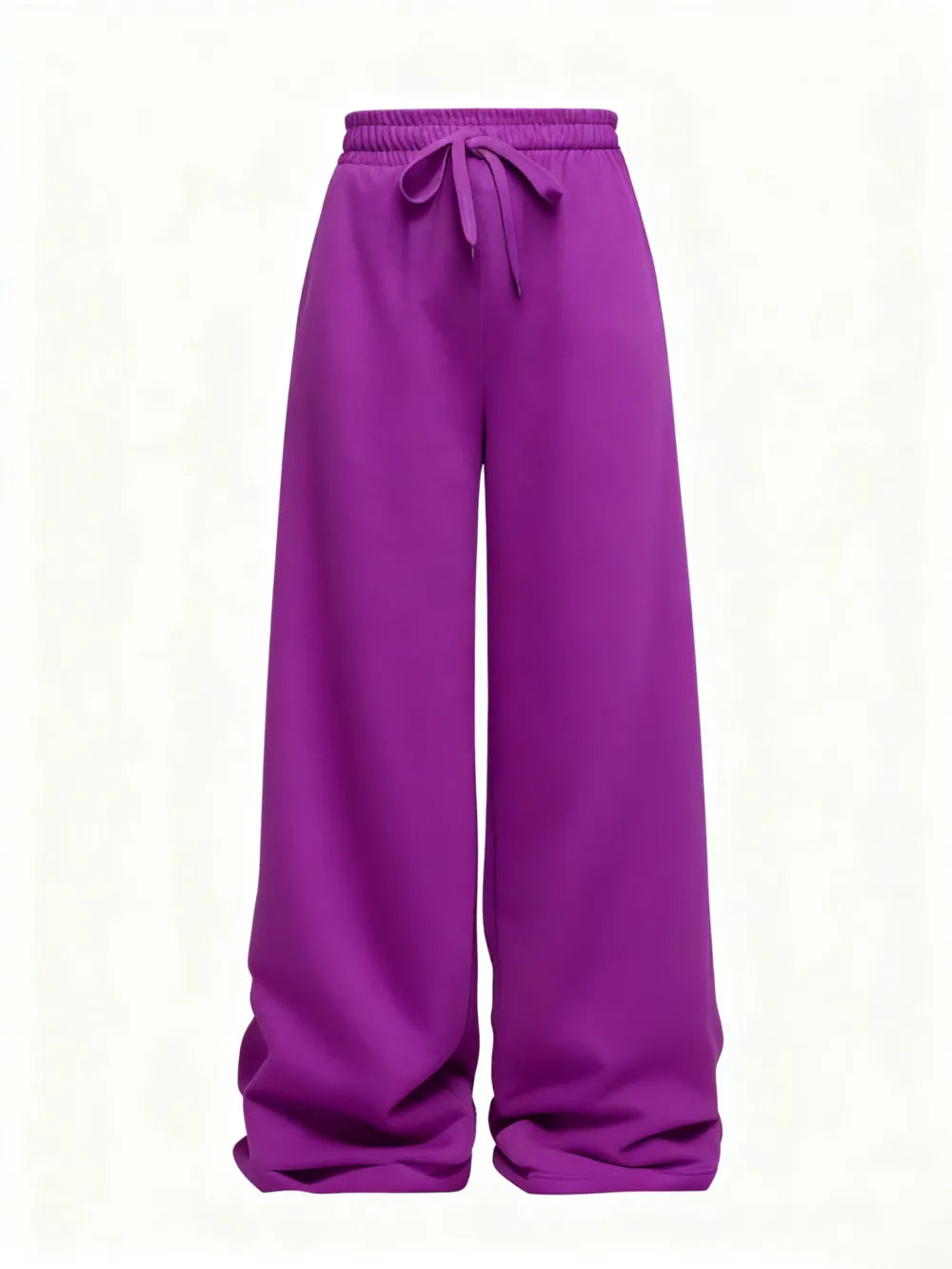 Solid Color Drawstring Pants