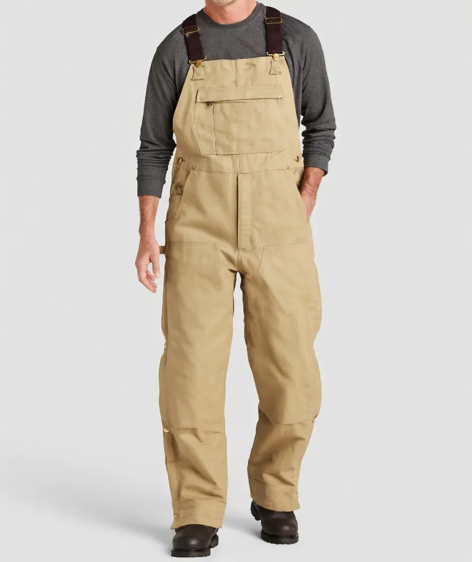 💥Last Day 50% SALE OFF 💥Promotion ! Men's Denim Bib Overalls, Workwear with Adjustable Straps and Convenient Tool Pockets