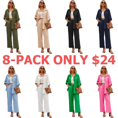 Women 2 Piece Linen Sets