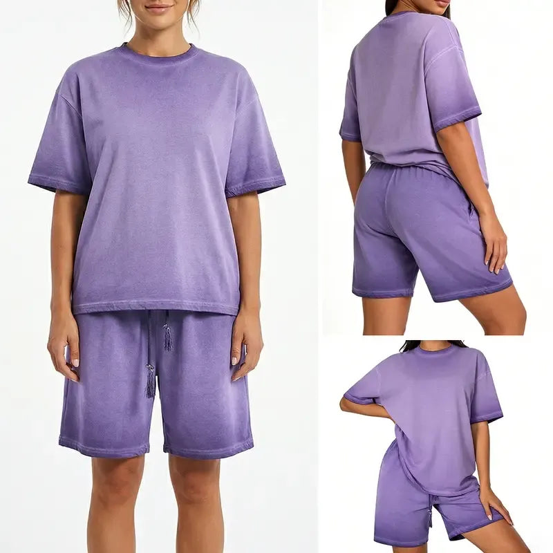 Women's Oversized Tshirt & Shorts Set