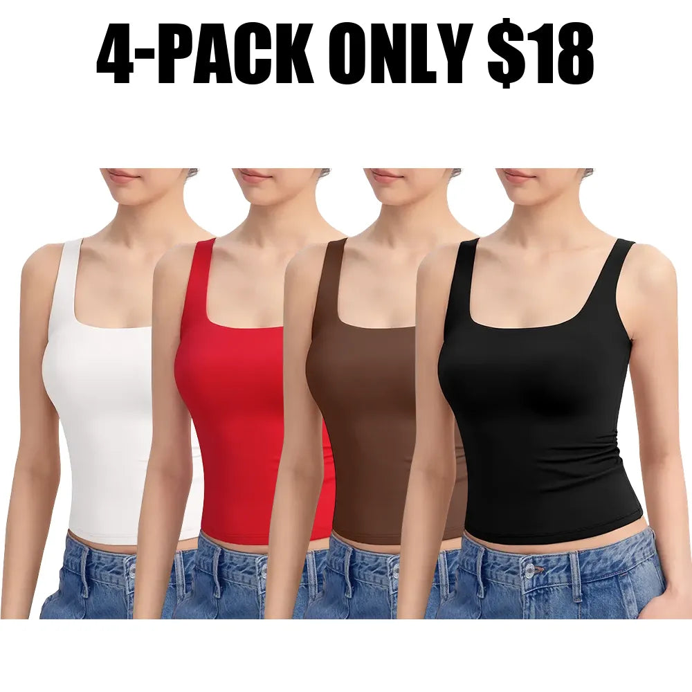 Women's Square-Neck Spaghetti Strap Tank Top