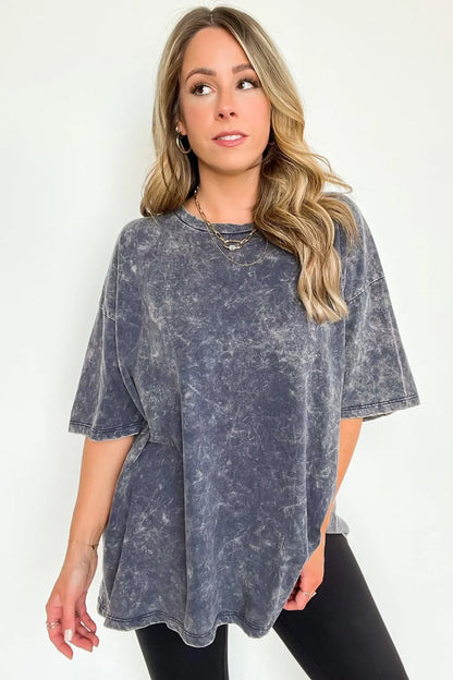 Weekend Awaits Mineral Wash Oversized Top - BACK IN STOCK