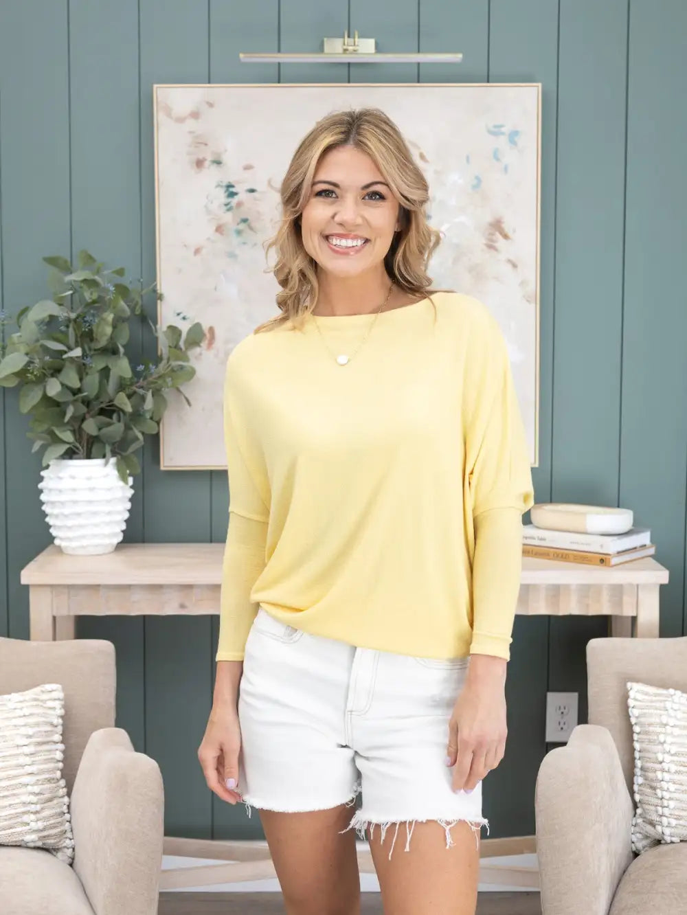 Charlotte Avery "Dreamy Knit" Boatneck Dolman Top | S - 3XL