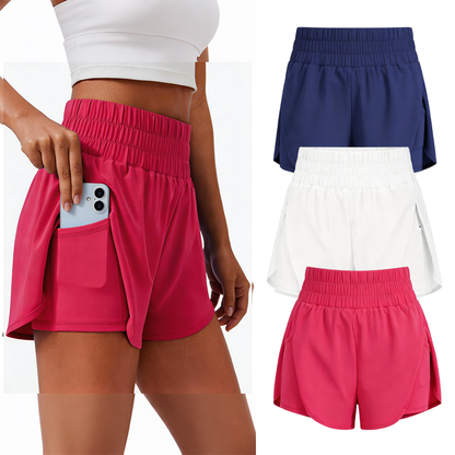 🔥Limited time clearance🔥Anti-exposure sports shorts with built-in inner layer and convenient side pockets
