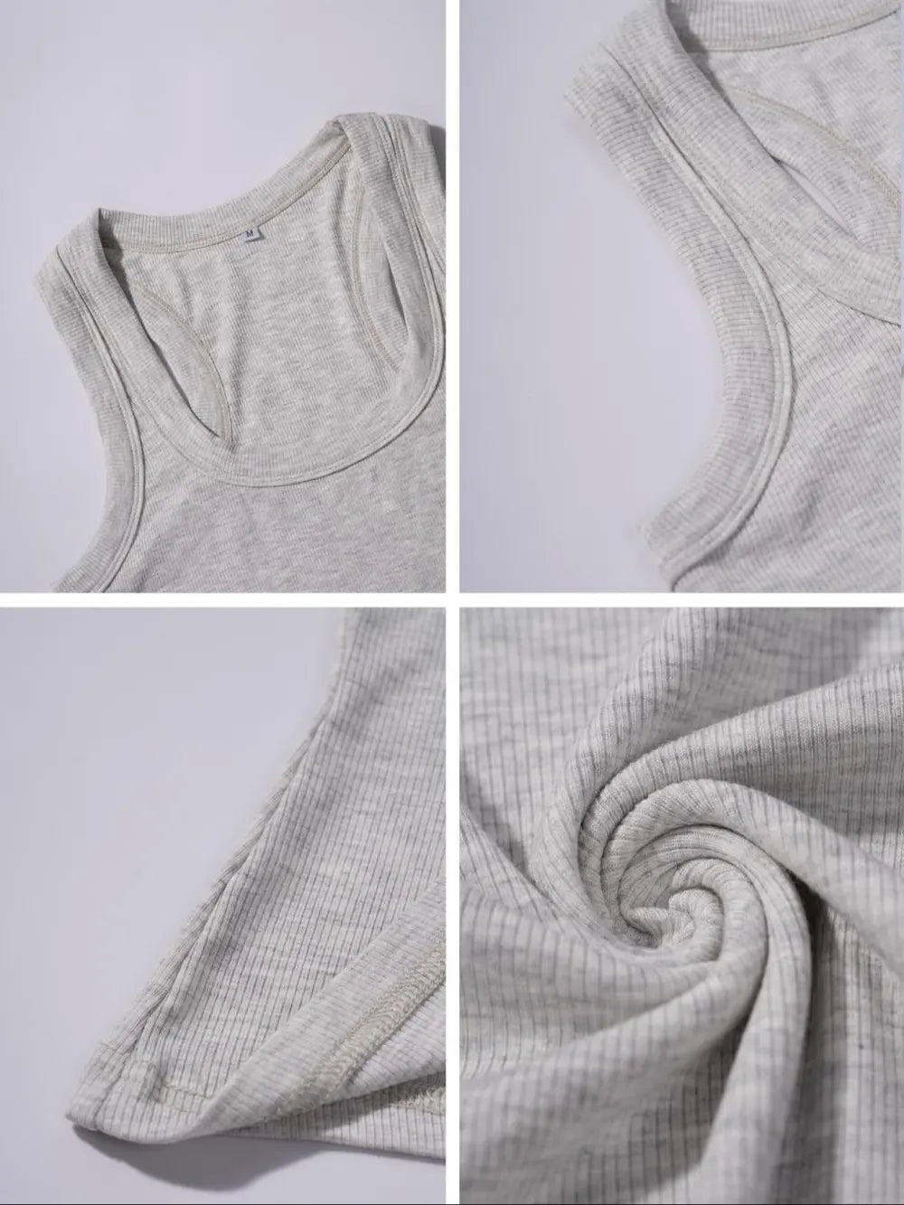 Women's Casual Slim-Fit Solid-Color Sleeveless Tank Top