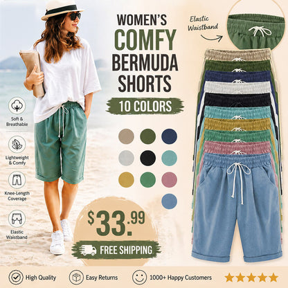 (🔥Summer Hot Sale -78% OFF🔥)Elastic Waist Casual Comfy Summer Shorts