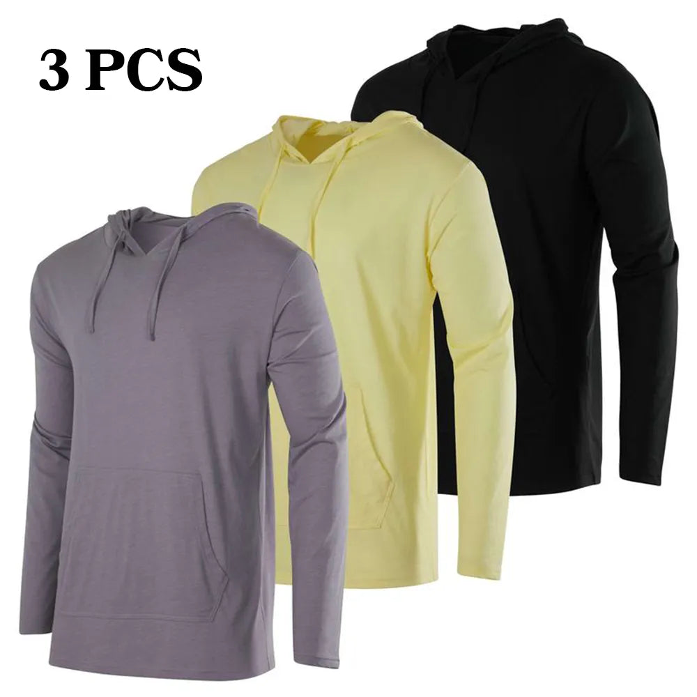 Men's Cotton Lightweight Casual Pullover Drawstring Hoodie With Pocket  (Big & Tall)
