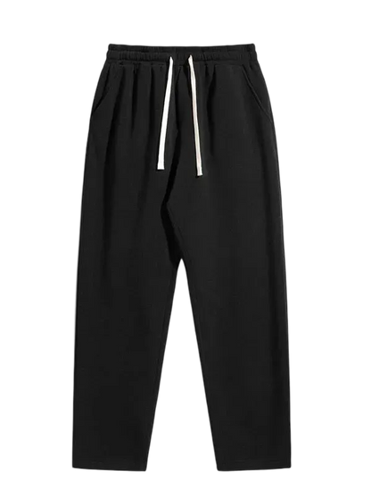 Men's Regular Fit Solid Drawstring Waist Sweatpants