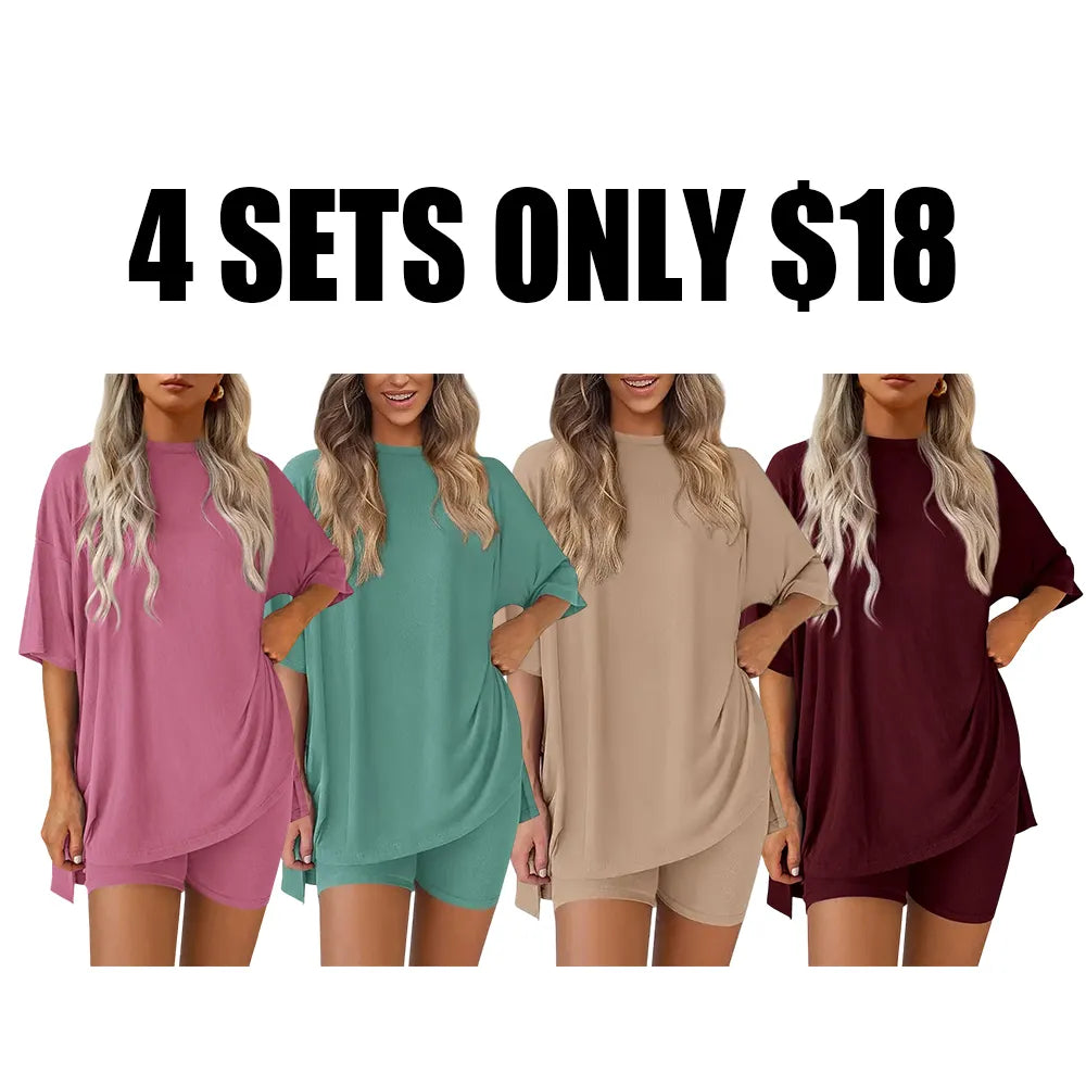 Women'S Summer Casual Loose Two-Piece Set