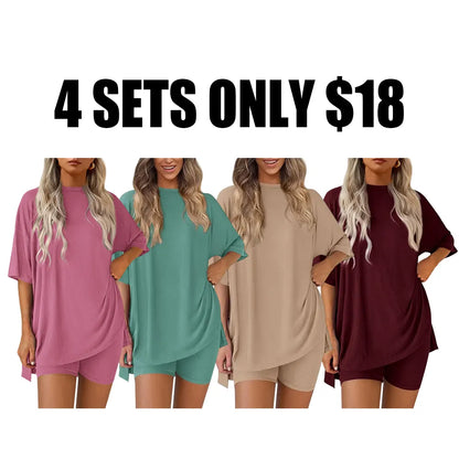 Women'S Summer Casual Loose Two-Piece Set