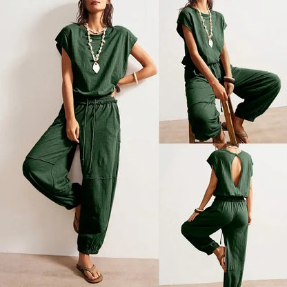 Women's Hollow Out Boho Jumpsuit