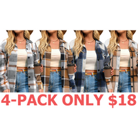 4-Pack (Greybrown,Brown,Navy Blue,Apricot)