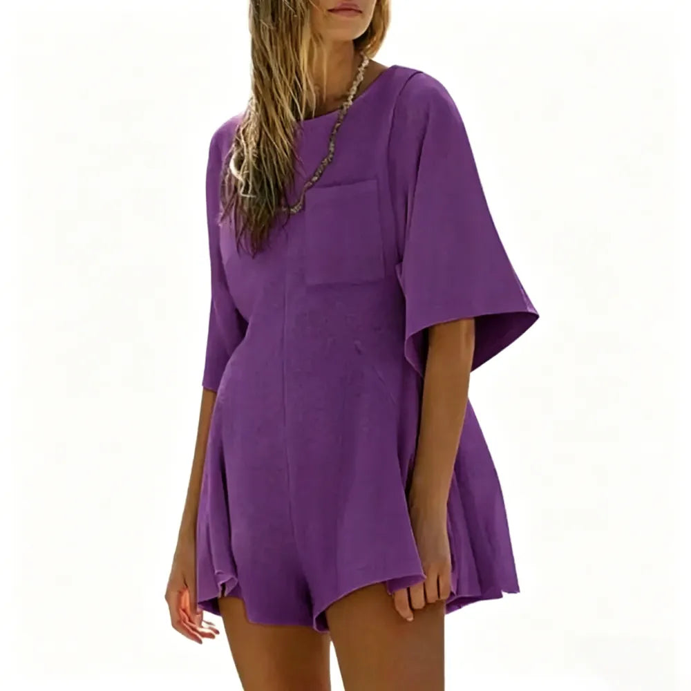 Summer Casual Loose Jumpsuits with Pocket
