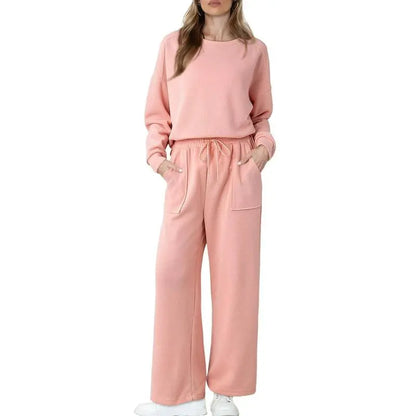 Women's Cotton 2 Piece Outfits Sweatsuit Casual