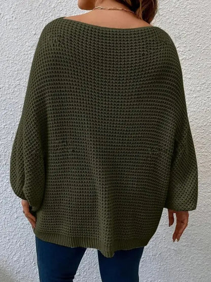 Fall Outfits, Casual Long Sleeve Jumper for Fall, Women's Plus Clothing for Daily Wear