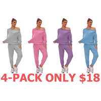 4-Pack (Gray,Pink,Purple,Blue)