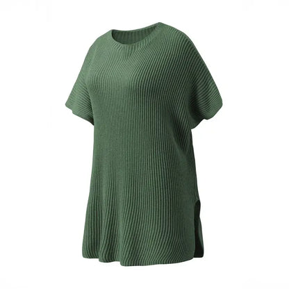 Oversized Cozy Ribbed Knit Top