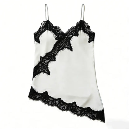 Lace Trim Satin Camisole
