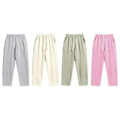 Men's Regular Fit Solid Drawstring Waist Sweatpants