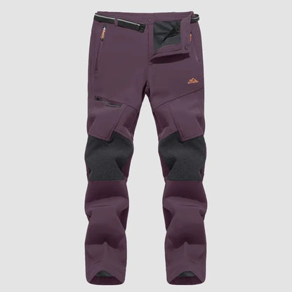 Men's Fleece-Lined Winter Ski Pants – Water-Resistant with 4 Zip Pockets