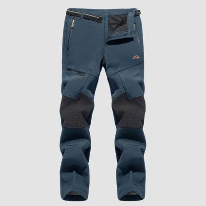 Men's Fleece-Lined Winter Ski Pants – Water-Resistant with 4 Zip Pockets