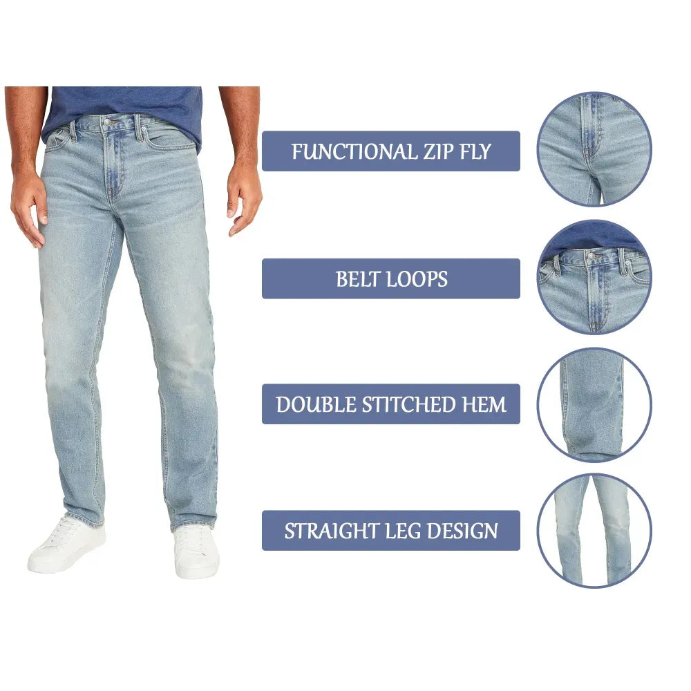 Men's 6-Pack Flex Stretch Slim Straight Jeans