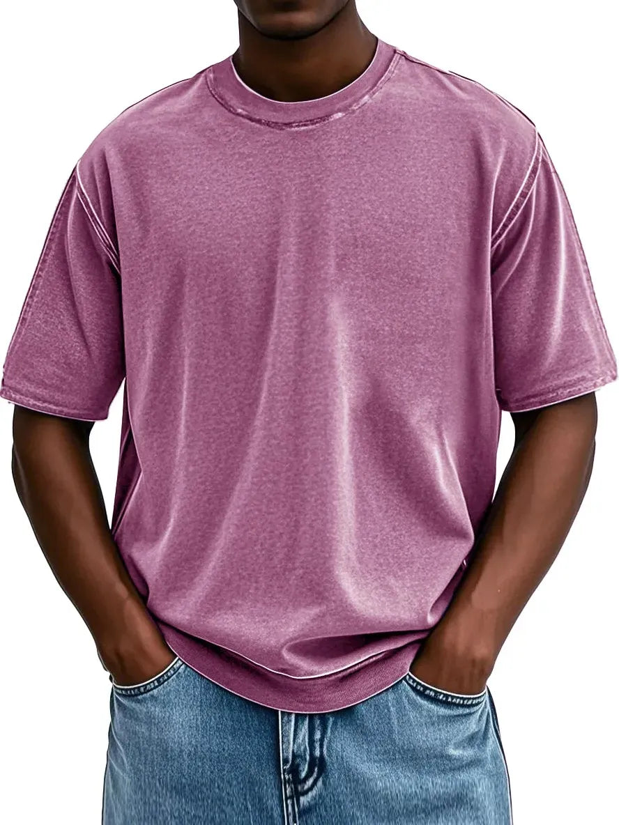 Independence Day Sale⚡10 Packs for $34.99⚡ -Fashion Washed Retro Round Neck Short-sleeved T-shirt(Unisex)