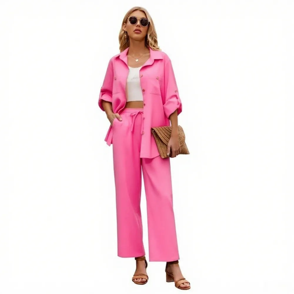 Women 2 Piece Linen Sets