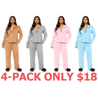 4-Pack (Light Brown,Grey,Pink,Light Blue)