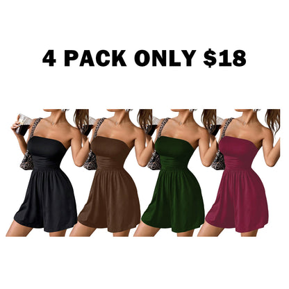 Women's Solid Color Fitted Romper