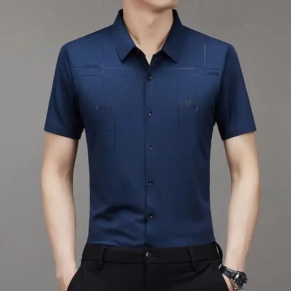 🔥LAST DAY 49% OFF - MEN'S ICE SILK BUSINESS SHIRT