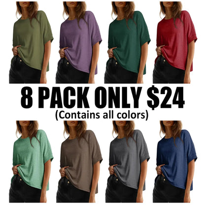 🔥Women'S Tops For Women 2026 Loose Oversized Basic Tee Comfortable Soft Fabric Flattering Fit