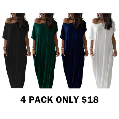 Batwing Sleeve Lounge Dress