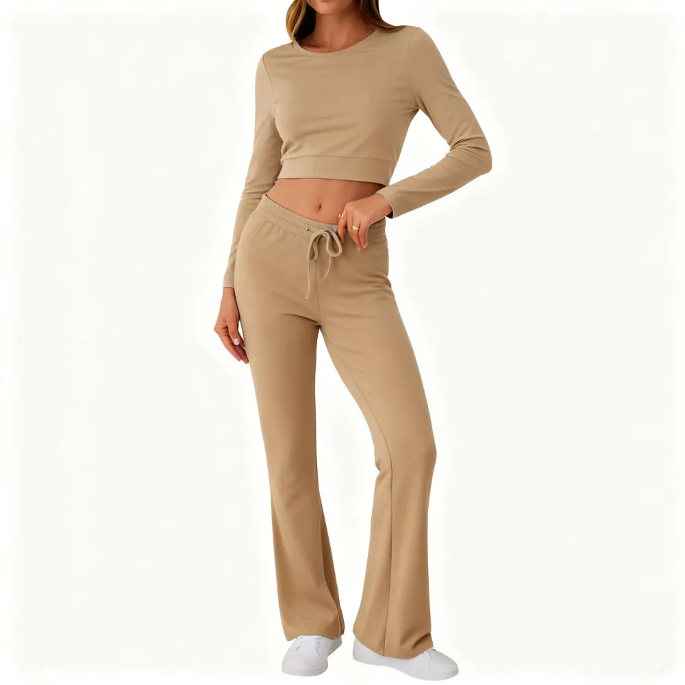 Women's Fall Casual Two-Piece Long-Sleeve Set
